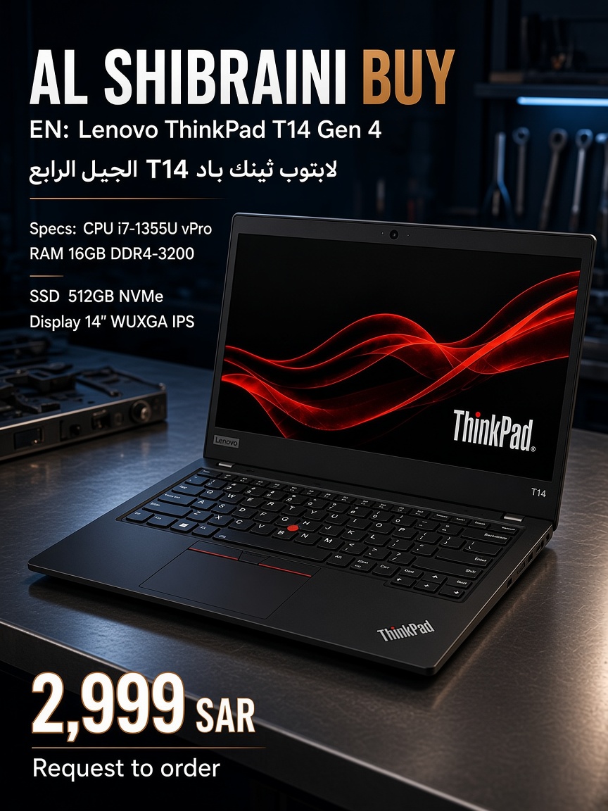 لابتوب Gen4 Lenovo T14 | منتج أرامكو