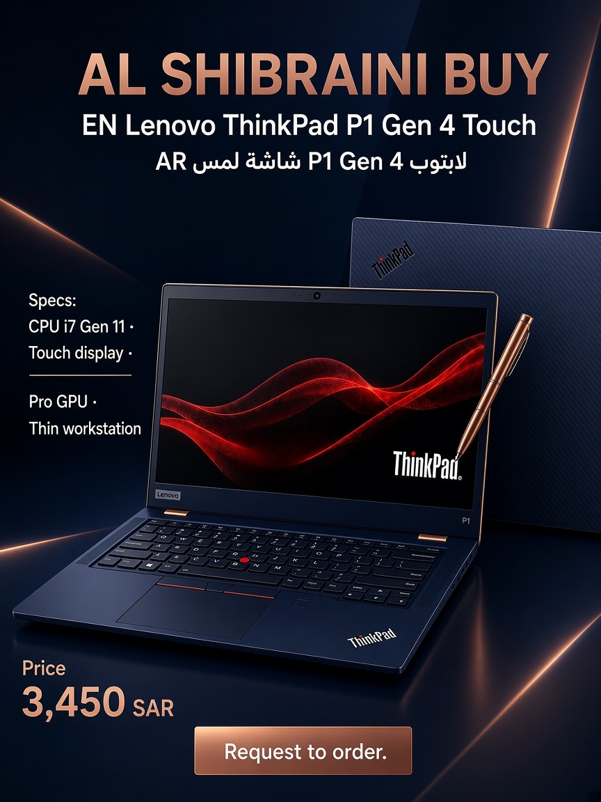 لابتوب Lenovo P1 Gen 4