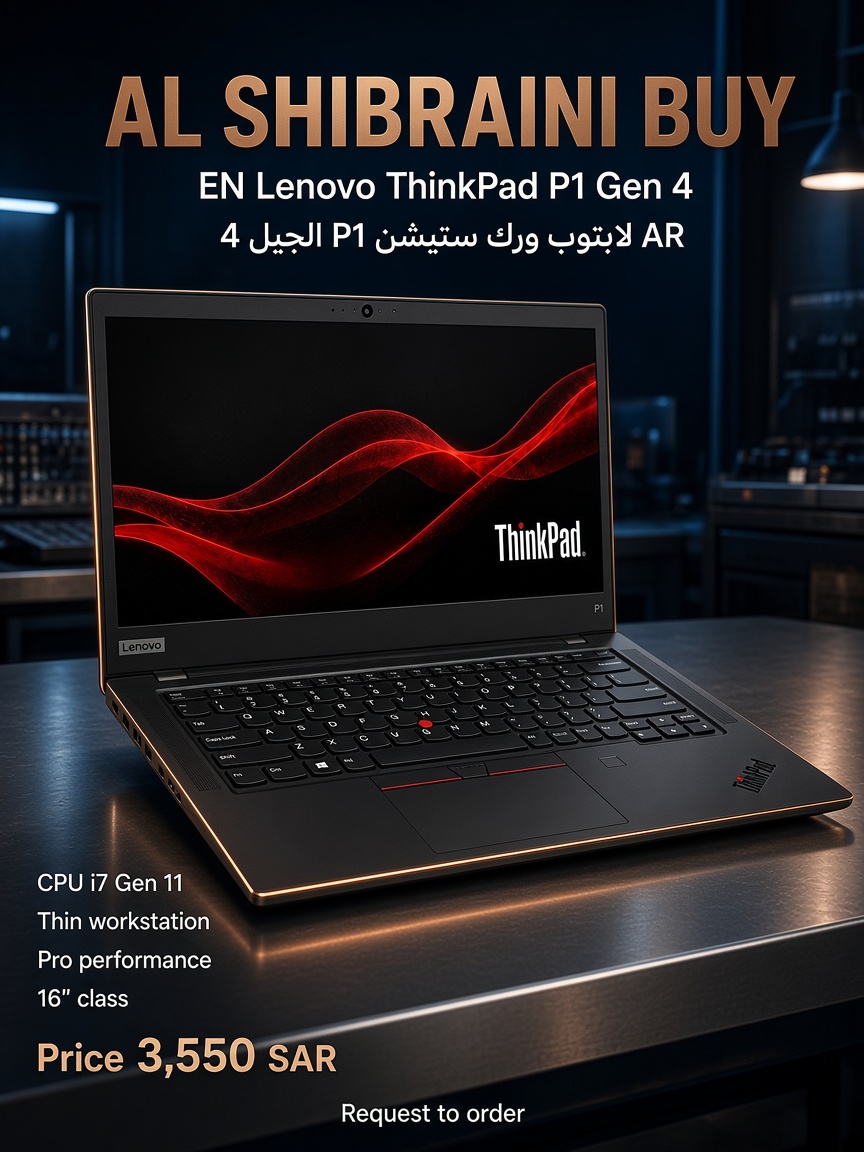 لابتوب Lenovo P1 Gen 4